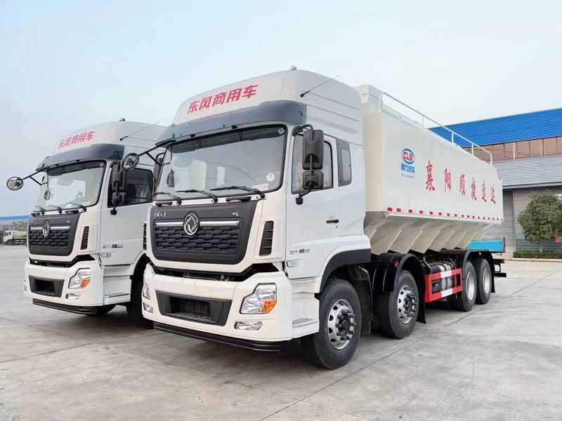 东风天龙前四后八散装饲料车